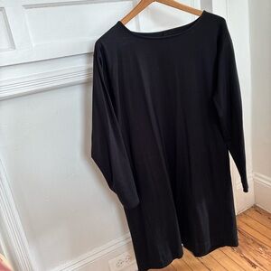 Eileen Fisher Classic Black Long Sleeve Dress